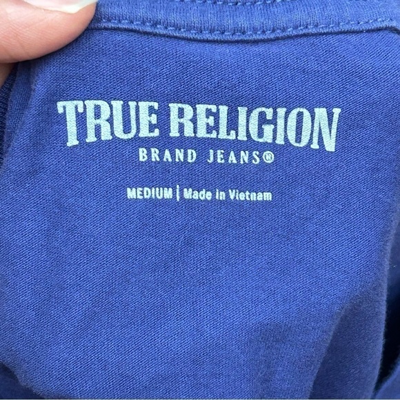 True religion womens oversized Buddha slim v neck tee - Picture 3 of 5